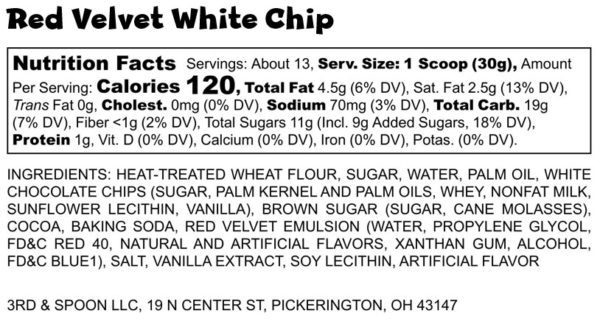Red Velvet White Chip Dough PREORDER - Image 2
